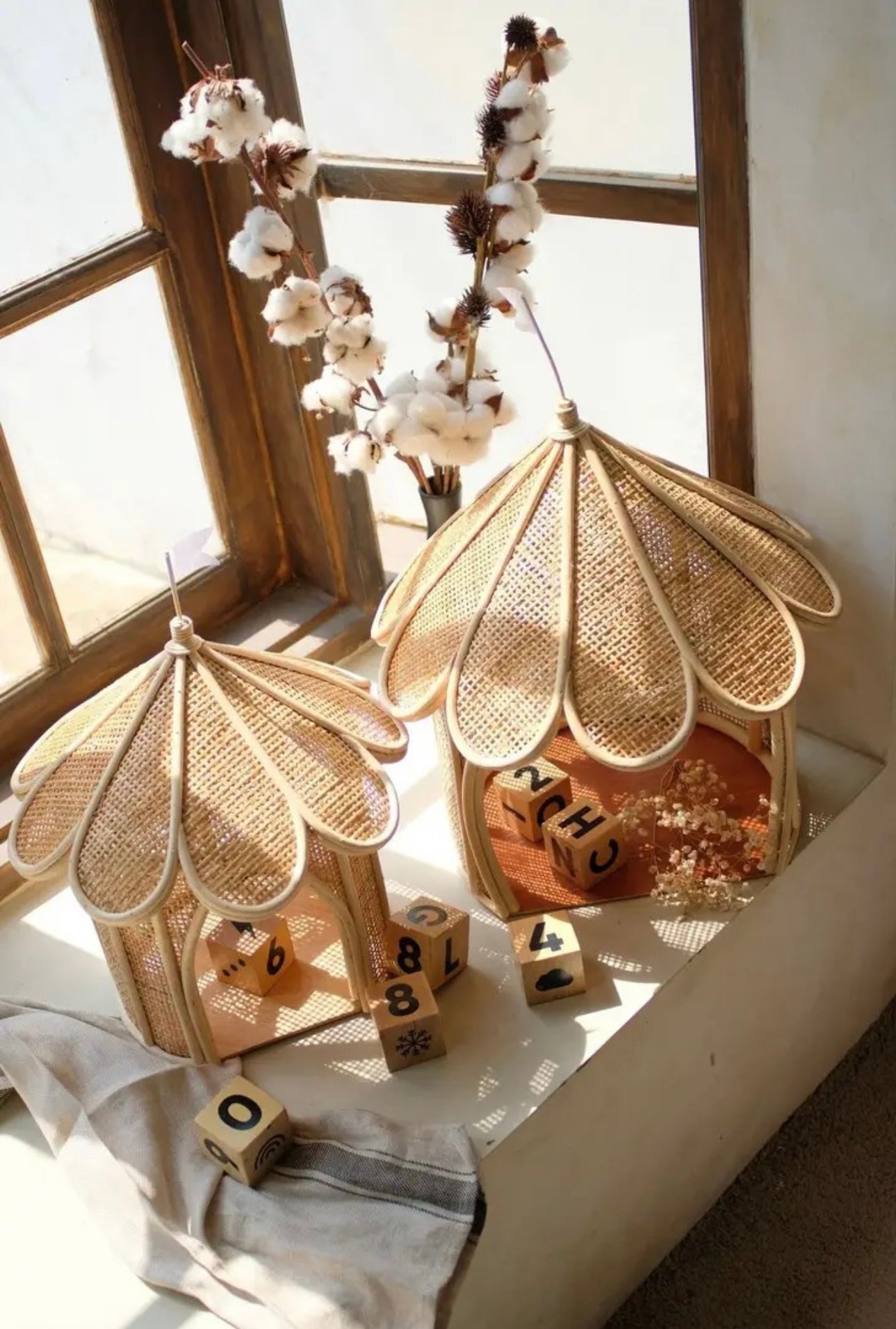 Rattan Flower Tents