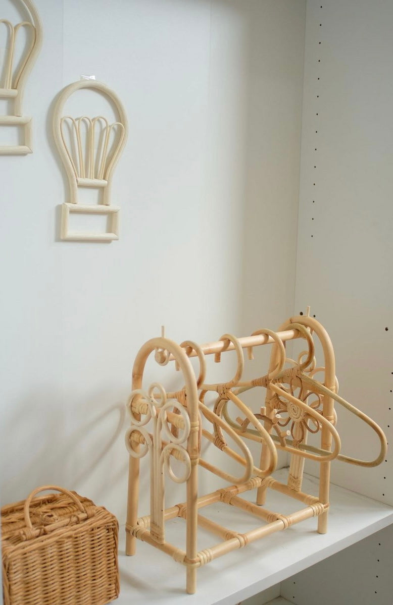 Rattan Rail with Hangers