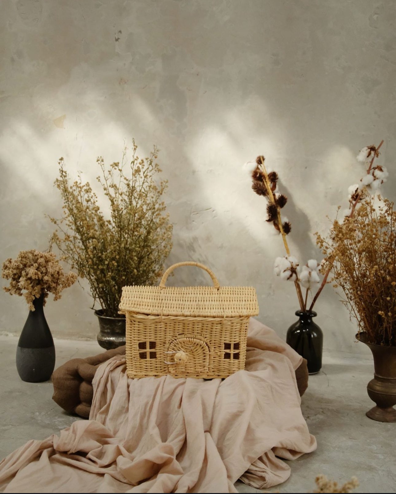 Rattan House Basket